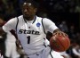 kalin-lucas-michigan-state-2 Michigan State's Kalin Lucas was held scoreless in the Spartans last game and is fatigued in the early going