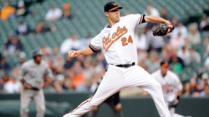 Chris Tillman and the orioles take on the Kansas City Royals in game one of the 2014 ALCS Friday in Baltimore. 