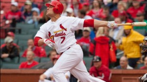 St. Louis Cardinals OF Matt Holliday has reached base safely in all 15 home games this season 