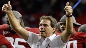 The Alabama Crimson Tide are a double digit favorite over the rival Tennessee Volunteers on the road. 
