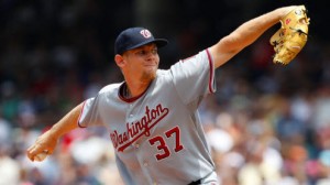 Washington Nationals SP Stephen Strasburg has struggled versus the Atlanta Braves 