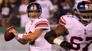 Eli and the Giants host the Bengals Monday night. 