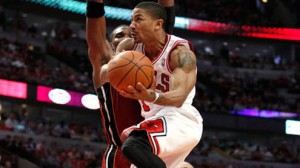 Derrick Rose is playing in his first playoff game since 2012 as Chicago takes on Milwaukee in the first round Saturday. 