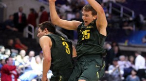 Oregon is a 5.5 point favorite over BYU in the West region second round in Milwaukee Thursday. 