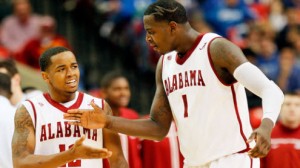 Alabama is a 4 point favorite at home against Maryland in the NIT quarterfinals Tuesday night. 