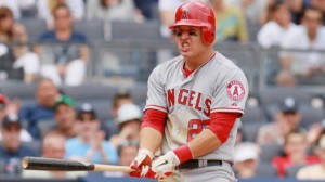 Los Angeles Angels OF Mike Trout will look to get back on track at the plate Monday