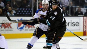 The Sharks and Blues meet in game three of the Western Conference Finals Thursday night. 