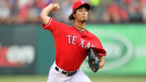 Texas Rangers SP Yu Darvish is 4-1 with a 2.72 ERA in eight home starts in 2013