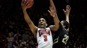 UNLV is a slight favorite against New Mexico in the MWC championship in Las Vegas. 