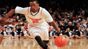 The Louisville Cardinals are led offensively by G Russ Smith 