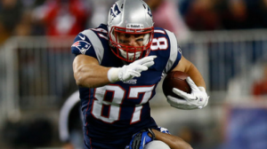 Rob Gronkowski is projected to finish the season with over 1,200 receiving yards.