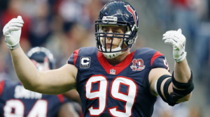 Houston Texans defensive star J.J. Watt will need to come up big Sunday night