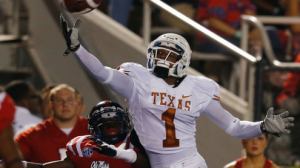 Texas is a 28 point favorite at home against Kansas Saturday. 