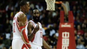 The Rockets try to avoid elimination at home against the Trail Blazers in game five of the Western Conference first round series. 