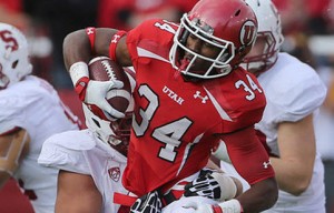 Bubba Poole has 199 yards and two (2) TDs on the season for #25 Utah.