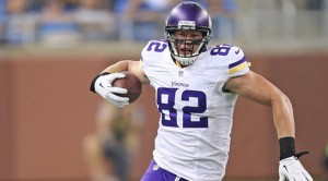 Kyle Rudolph leads the team in receiving TDs with three.